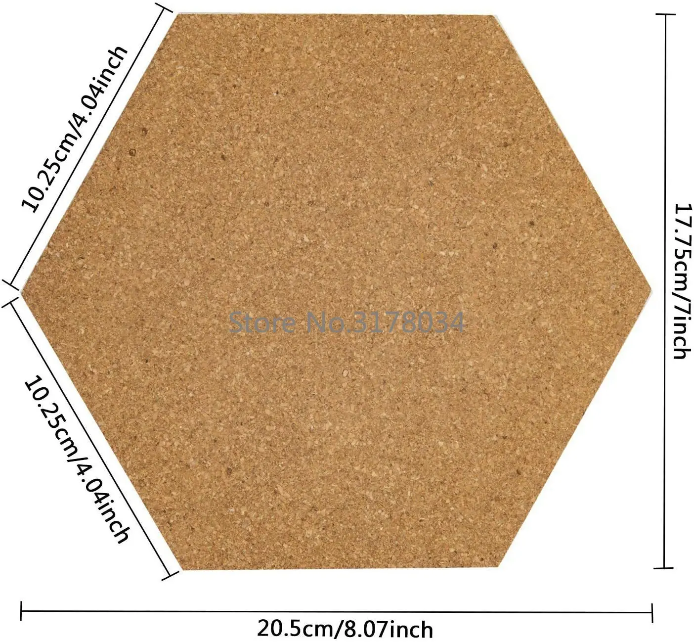 Self-Adhesive Cork Board Tiles Office Home Wood Photo Background Hexagon Stickers Wall Message Drawing Bulletin Boards