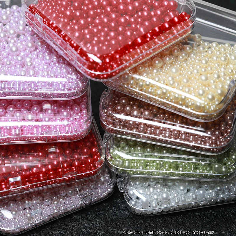 Perles colorées pour ongles, mélange de tailles, environ 18 g/boîte, bijoux 3D en forme de poire, pointes de manucure, décoration