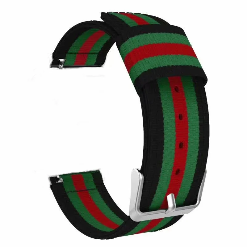 Ремешок нейлоновый для Samsung Galaxy watch 3 4 5 Gear S3 Amazfit GTR 2e 3 4, спортивный Воздухопроницаемый браслет для Huawei Watch 3 4