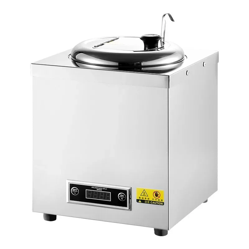 Hotel Buffet Electronic Soup Warm Pot Commercial Soup  Congee Stainless Steel Square 10L