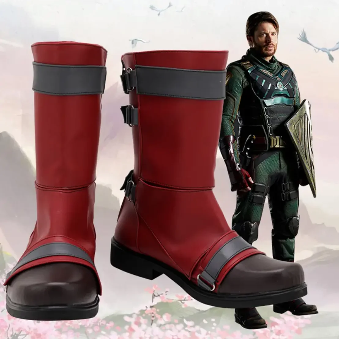 Soldat Junge Cosplay Schuhe Stiefel Halloween Kostüme Prop Nach Maß