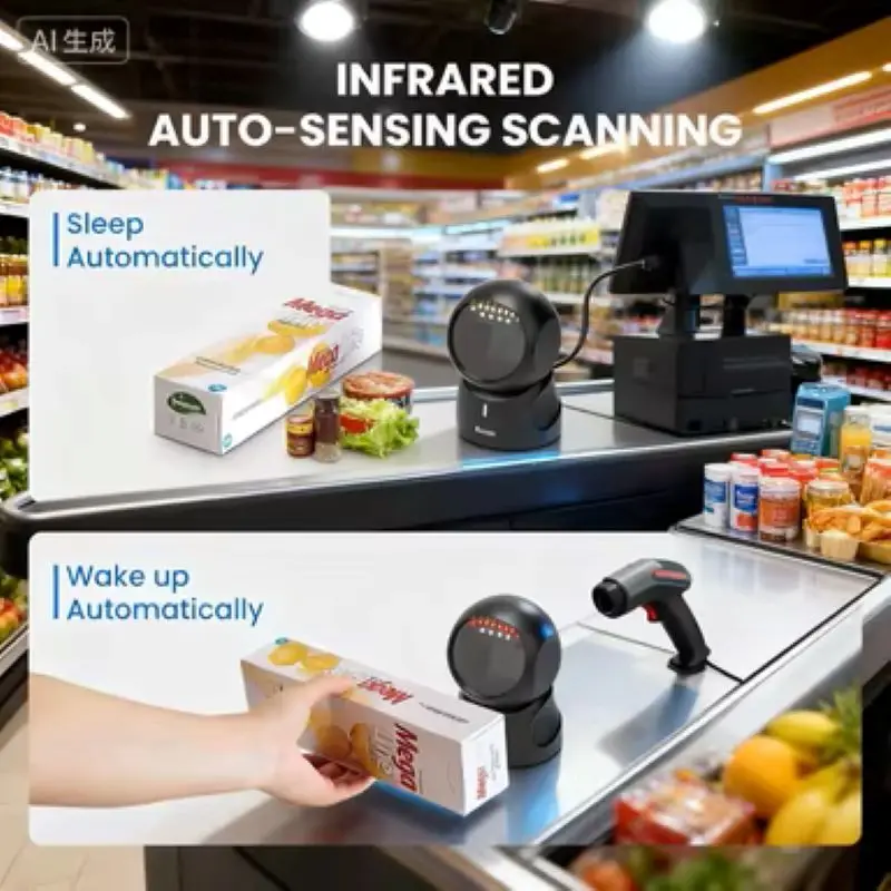 

Обновление Eyoyo 2024, проводной USB-сканер штрих-кода, режим автоматического переключения, защита IP43 для бумаги и кода экрана — бесплатная доставка