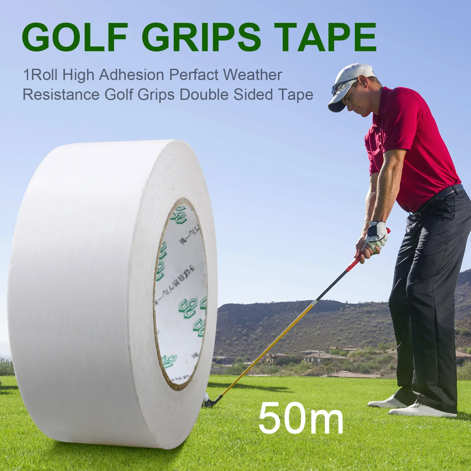 CRESTGOLF Double Sided Golf Grip Tape For Golf Clubs Grip Installation Golf Grip Strip Putter Tape 2\