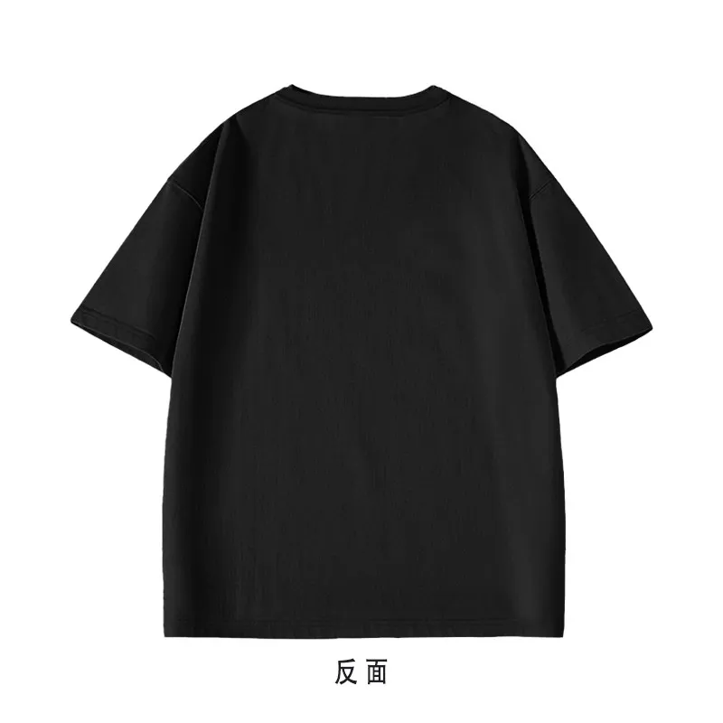 เสื้อยืดคอตตอนสีดำแขนสั้นลายตัวละครจากภาพยนตร์เรื่อง Gezhi Town Mo Dexian Xiao Zhan ของแท้ มีสินค้าในสต็อก สำหรับผู้ชายและผู้หญิง เสื้อยืดอนิเมะและเกม