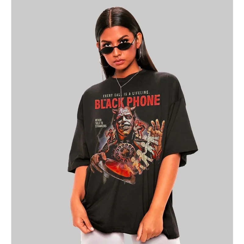 

Black Phone "movie Themed T-shirt Suitable for Both Men and Women in All Seasons, Pure Cotton Fashion T-shirt