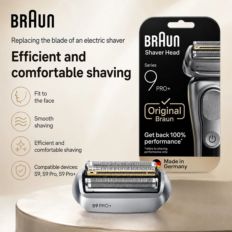 Braun Electric Shaver Replacement Head 90A 96M Compatible with 9 Series 9017s 9013s 9023S 9063cc 9067cc 9077cc S9 S9 Pro S9 Pro+