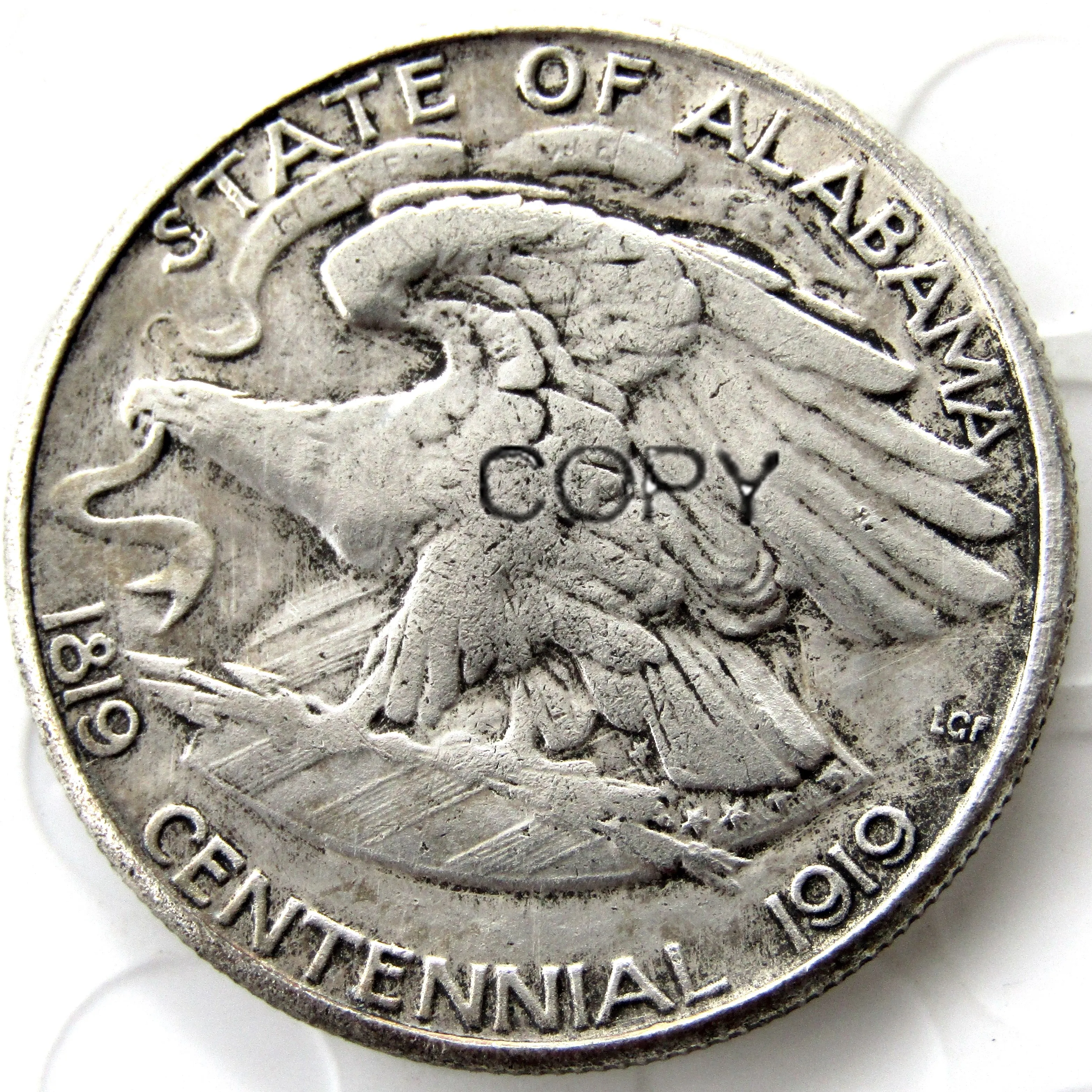 USA 1921-Alabama Centennial Silver Plated Copy Coins