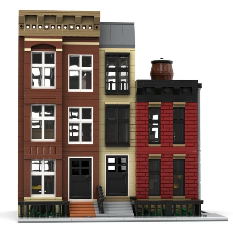 1802pcs MOC American Townhouse Modular Building Blocks Festival Gift Home Entertainment DIY Project Perfect For Family