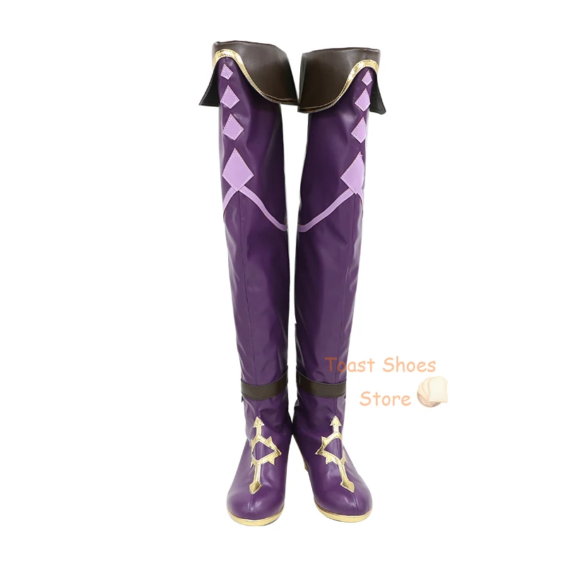 Kaeya Genshinimpact Cosplay Costume, Comic Anime Game para Con, Halloween Party, Prop Shoes