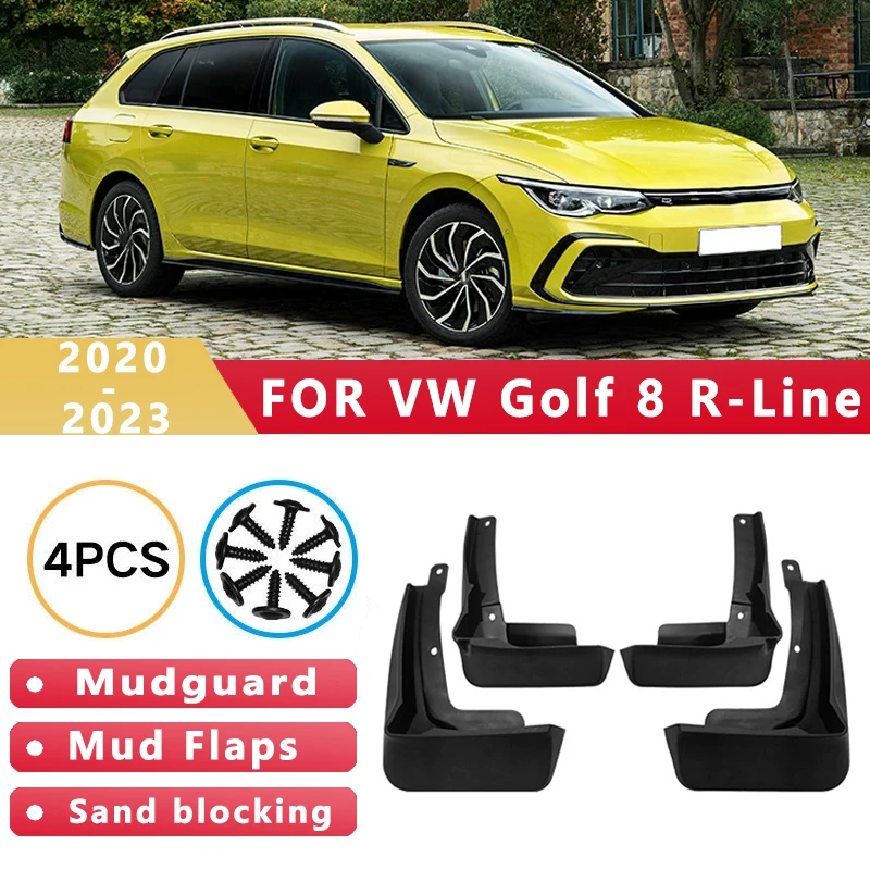 

Mud Flaps Fit for Volkswagen Golf 8 R-Line 2020-2023 2021 2022 Mudguards Tire Fenders Splash Proof Accessories Wheel Guards 4ps
