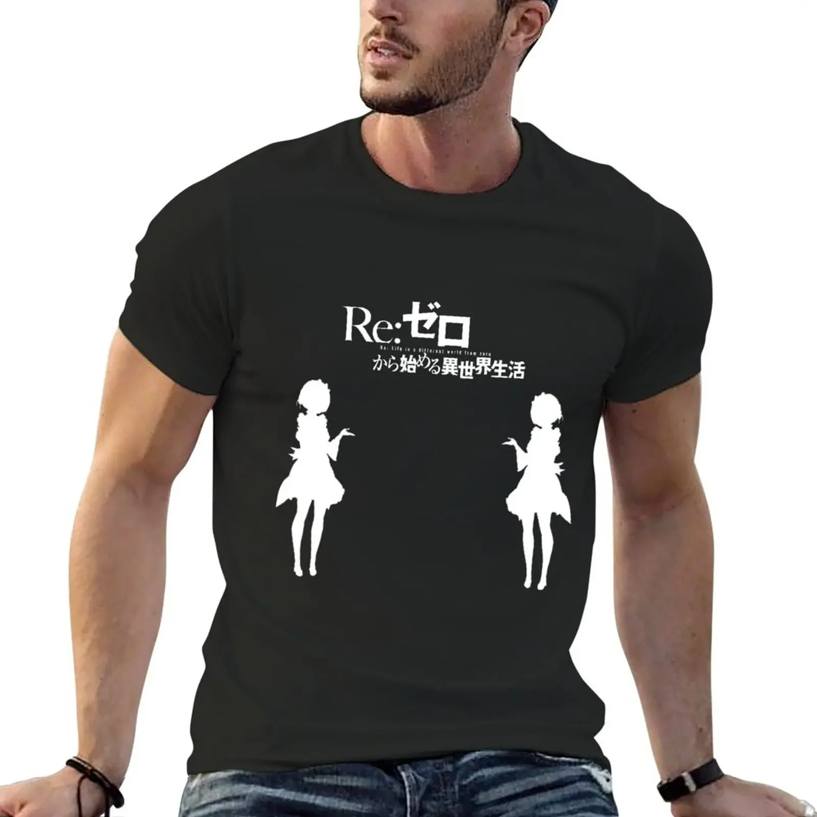 

Re: Zero kara Hajimeru Isekai Seikatsu (White Edition) T-Shirt blanks custom shirt black t-shirts for men