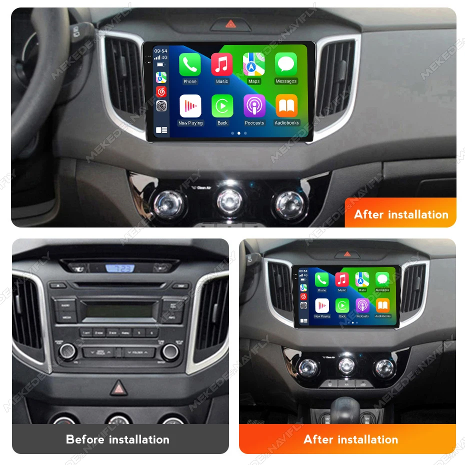 Android 14 Car Radio Carplay For Hyundai IX25 2015 2016 2017 2018 2019 WIFI Android-Auto Navigation GPS Multimedia Player Stereo