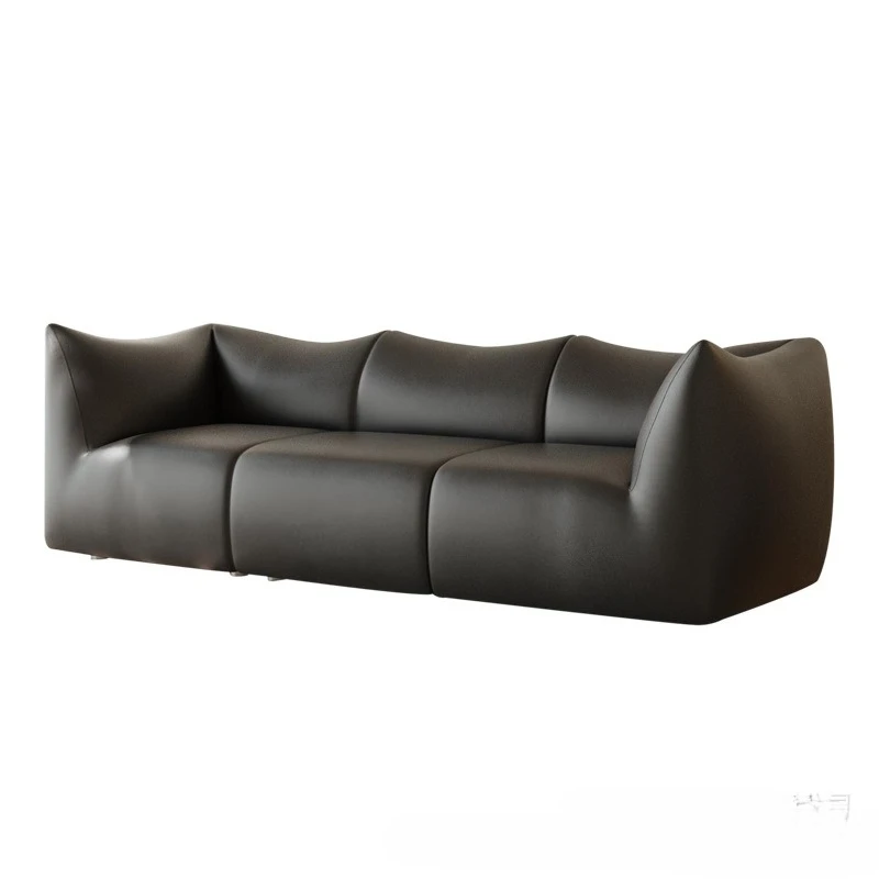 

Lazy leather fabric sofa