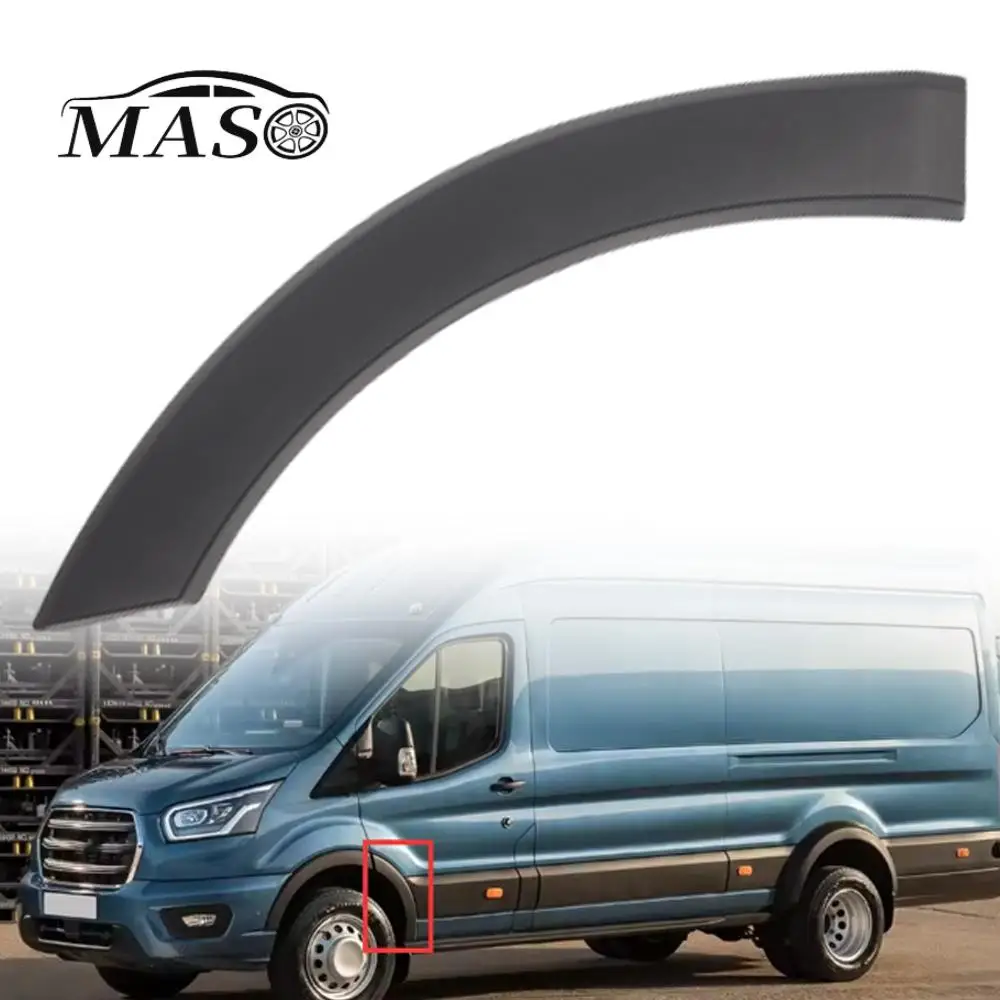 

Car Front Wheel Arch Trim Fender Cover Splash Guards Mudguard for Ford Transit MK8 2014-2024 EU Version Matte Black 1839981