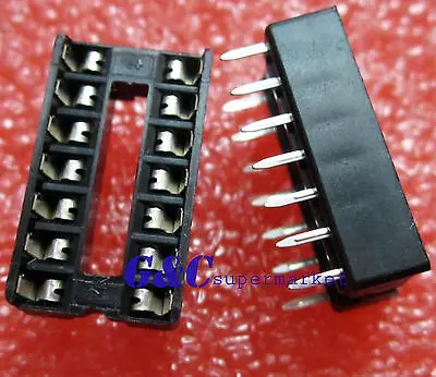 20PCS 14-Pin 14pins DIL DIP IC Socket PCB Mount Connector NEW GOOD QUALITY