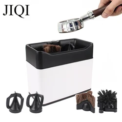 Automatic Coffee Portafilter Cleaner Commercial Electric Powder Slag Bowl Handle Cleaning Machine Cafe Grounds Cleaning Brush EU