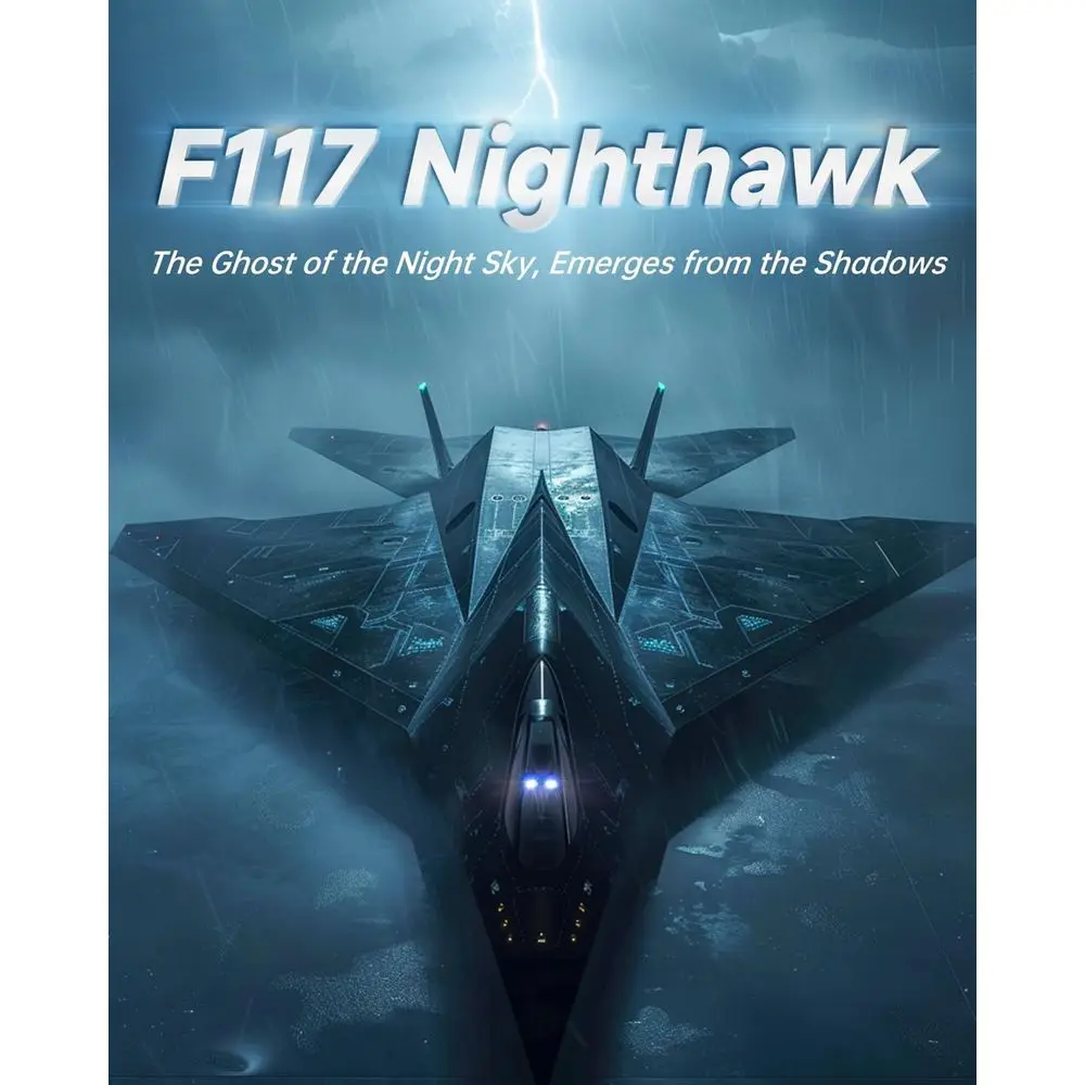 ชุดโมเดลเครื่องบินรบล่องหน 20 F-117A ไนท์ฮอว์ก 1375 ชิ้นสำหรับผู้ใหญ่ พร้อมขาตั้งโชว์ ใช้ร่วมกับเลโก้ได้