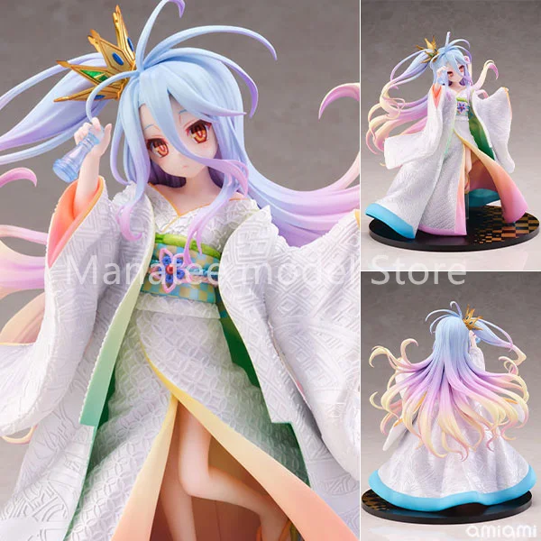 

FuRyu оригинальная экшн-фигурка из ПВХ No Game No Life Shiro -Shiromuku 1/7, аниме модель, игрушки, коллекционная кукла, подарок