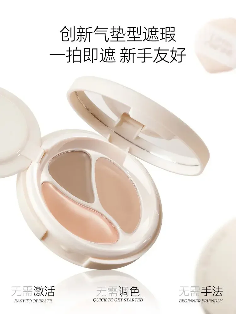 Little Ondine 3Color Air Cushion Concealer to Cover Spots Pockmarks Black Circles and Sunken Eyes Face Makeup