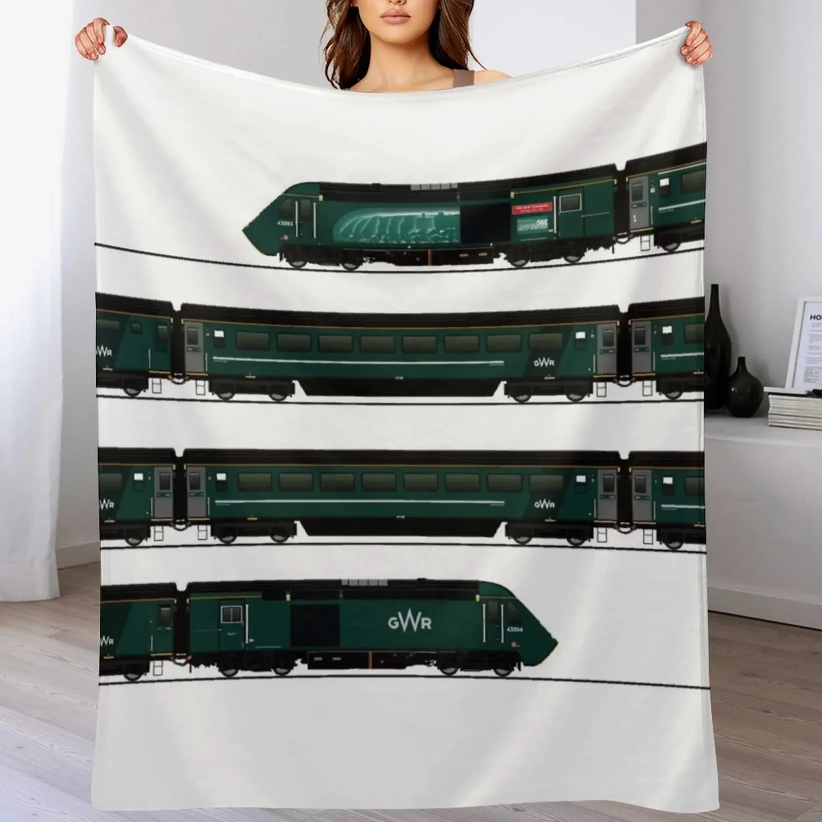 

GWR HST INTERCITY 125 Throw Blanket valentine gift ideas Flannels Blankets Sofas Of Decoration Blankets