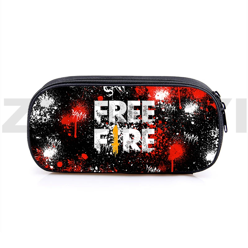 New 3D Free Fire Garena Pencil Case Funny Free Fire Game Cosmetic Bag Personalized Travel Makeup Bag Boy Fashion School Supplies