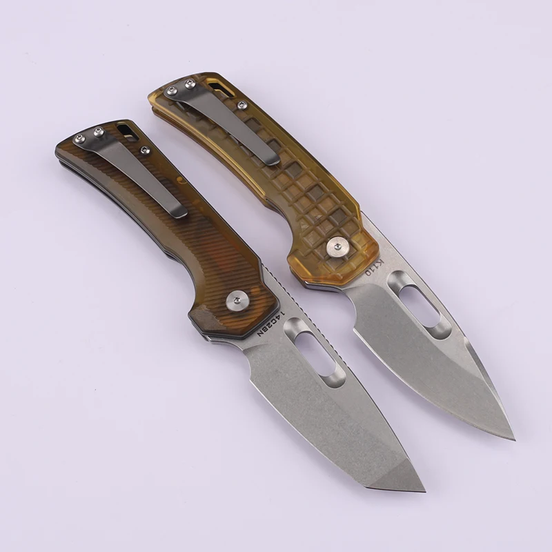 Cross border Folding Knife Wing Dragon 14C28N Steel High Quality PEI Handle Outdoor Survival Camping Portable Knife