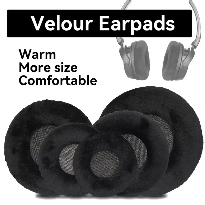 General Velvet Earpads 60mm 65mm 70mm 75mm 80mm 85mm 90mm 95mm 100mm 105mm Replacement Ear Pads Cushion 1Pair