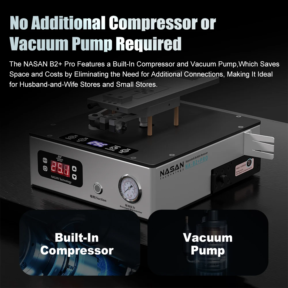 NASAN B2+ Pro 2 in 1 Bubble Remover LCD Separator Machine for