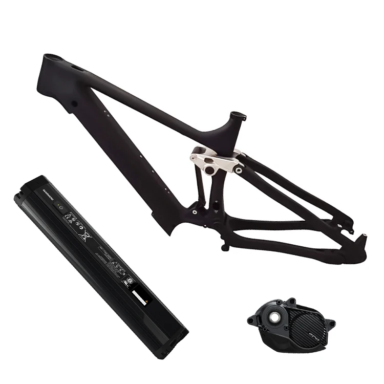 Full Carbon Fiber E Bike Disc Brake Electric Bicycle Frame  Suspension E-MTB 