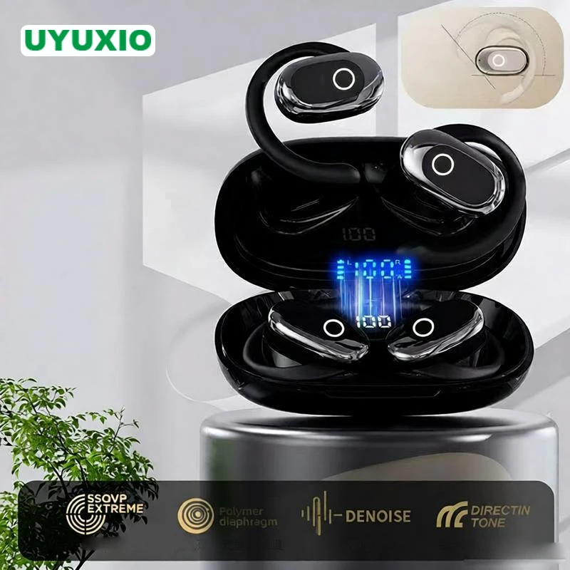 

UYUXIO Wireless Earbuds AI Language Translation Earphone with 144 Languages Headphone Real Time Translator Ear Buds for Business