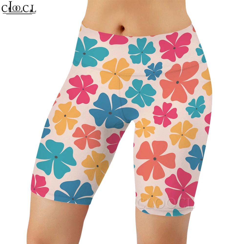 CLOOCL Women Legging Tropical Plants 3D Printed Casual Shorts for Female Gym Workout Sports Push-up Leggings Fashion Sportswear