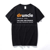 Mens Druncle Funcle Definition T-Shirt Like A Dad Only Cooler Uncle Unisex Shirt  Short Sleeve t shirt men euro size