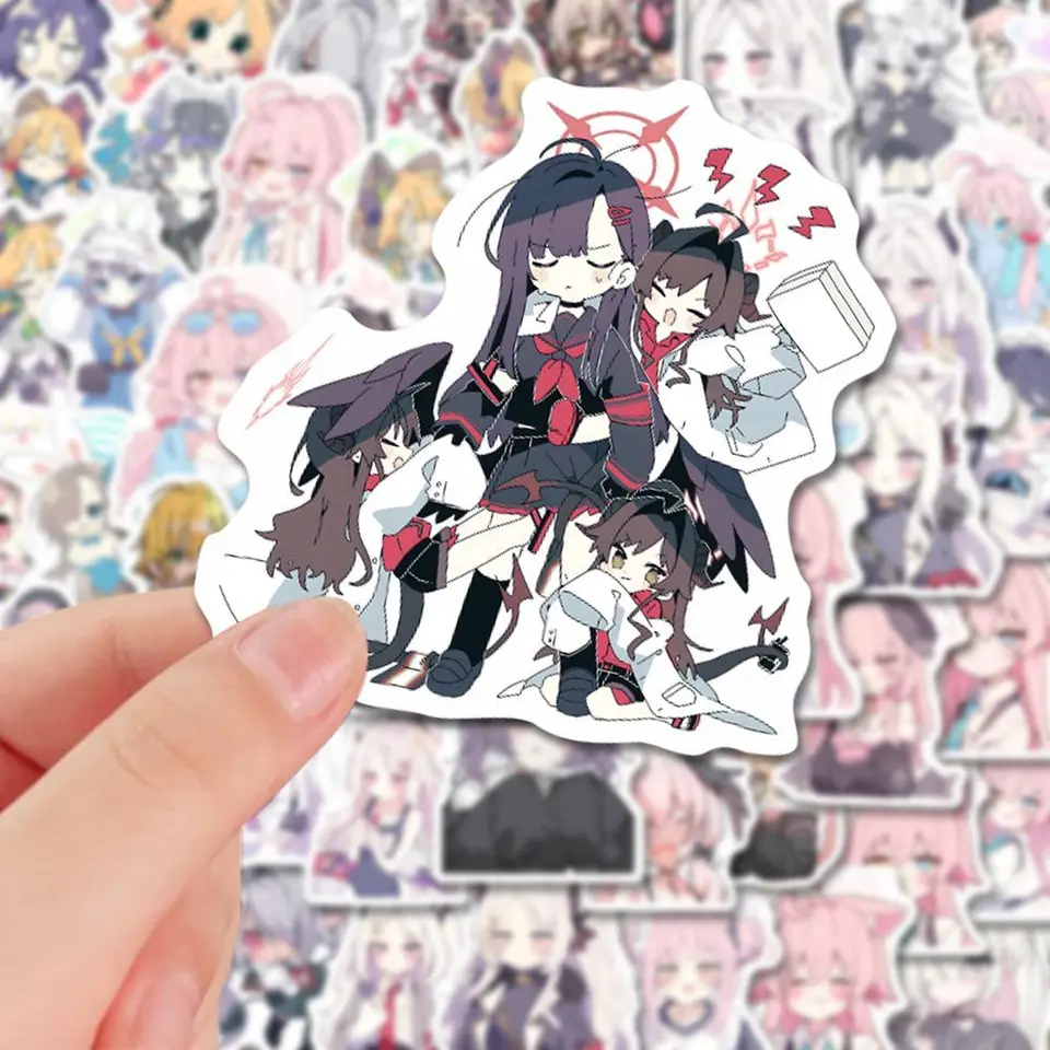 110PCS Anime Blue Archive Sorasaki Hina Girl Stickers For Laptop