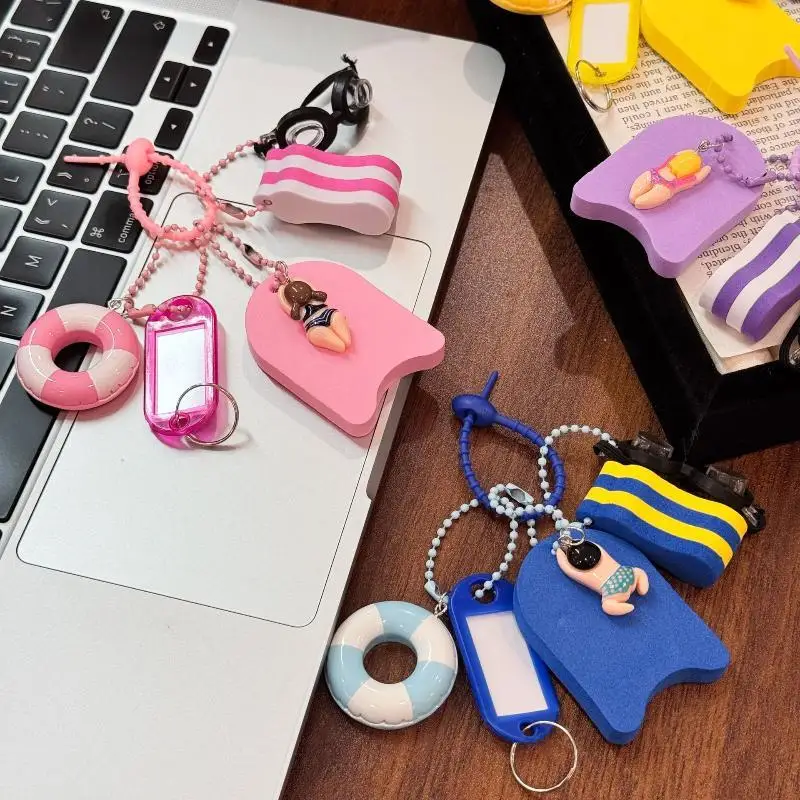 Sportlicher Schlüsselanhänger, niedlicher Schwimmring-Anhänger für Mädchen und Jungen, Rucksackanhänger, Taschenanhänger, Autoschlüsselanhänger, schickes Accessoire, Geschenk. – Detail 7