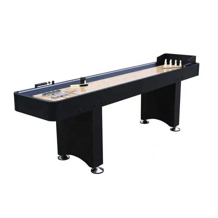 Factory Directly Sale 9FT Shuffleboard Table With Bowling Set Suitable For Bars And Family Entertainment