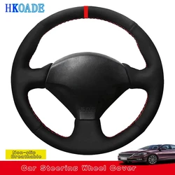 DIY Hand-stitched Black Hige Soft Suede Steering Wheel Cover For Honda S2000 2000-2008 Acura RSX Type-S 2005 Civic Si 2002-2004