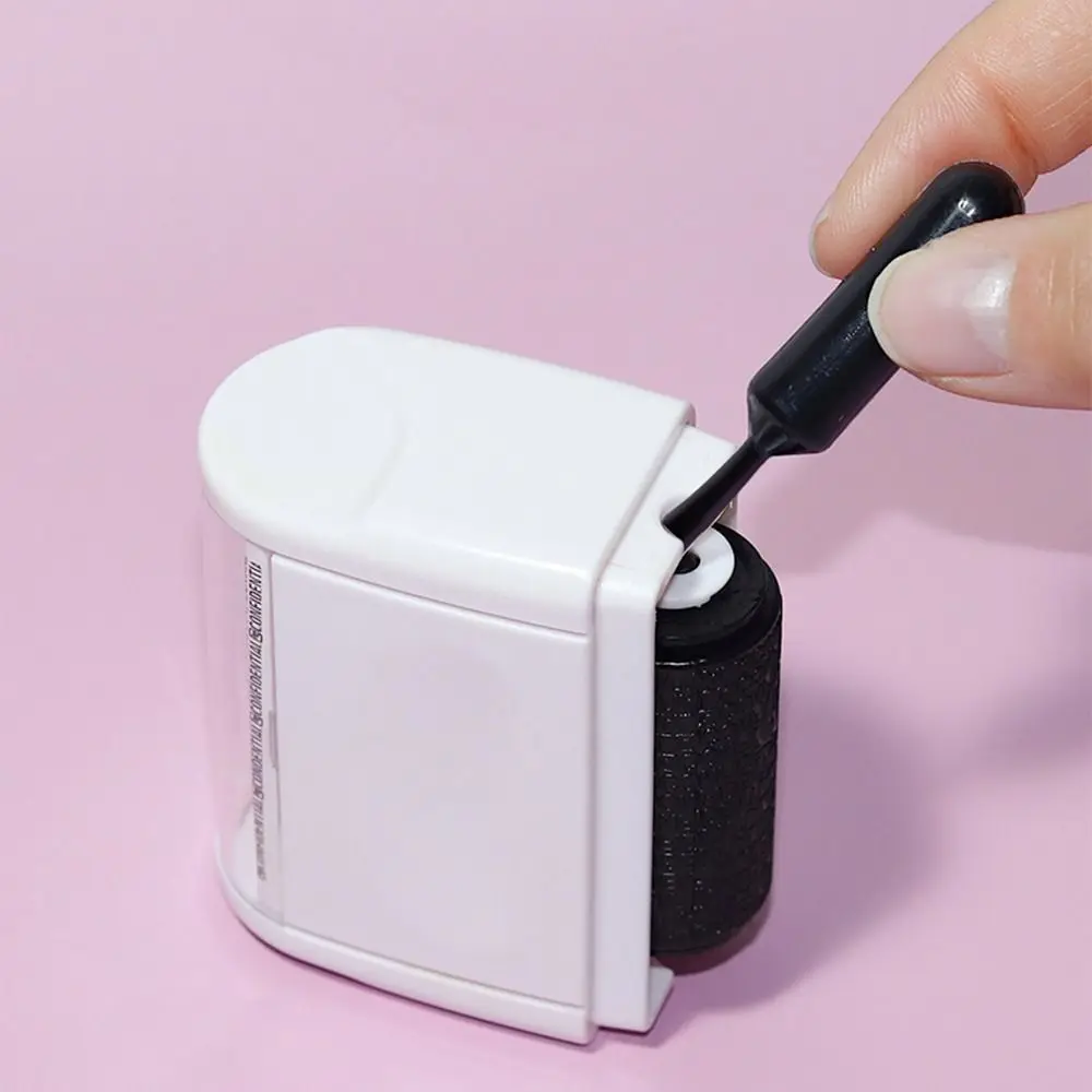 Leakproof Identity Theft Protection Roller Stamp Portable Roller Stamp Identity Stamp Roller Ink Refill Hide ID