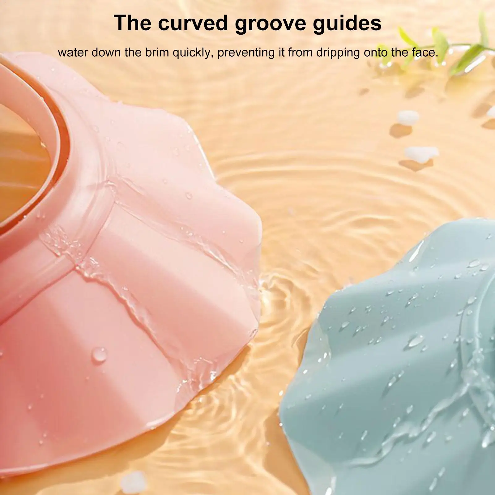 Bath Visor For Toddler Baby Adjustable Shower Cap Splash-Proof Adjustable Shampoo Shower Protection Hat Baby Hair Wash Hat