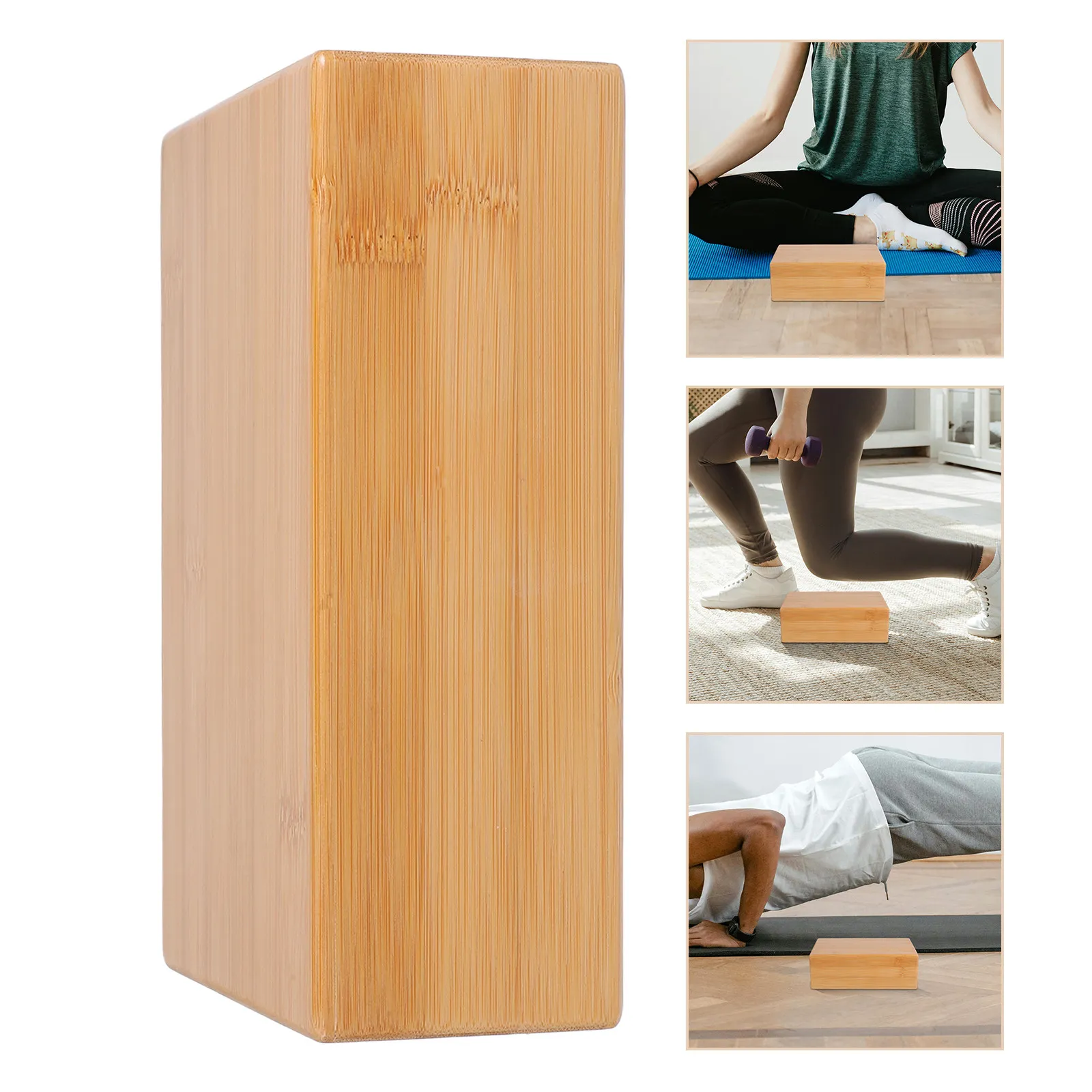 1 Stück Holzblock für Yoga, Pilates und Meditation - Hilfsmittel für Übungen zu Hause