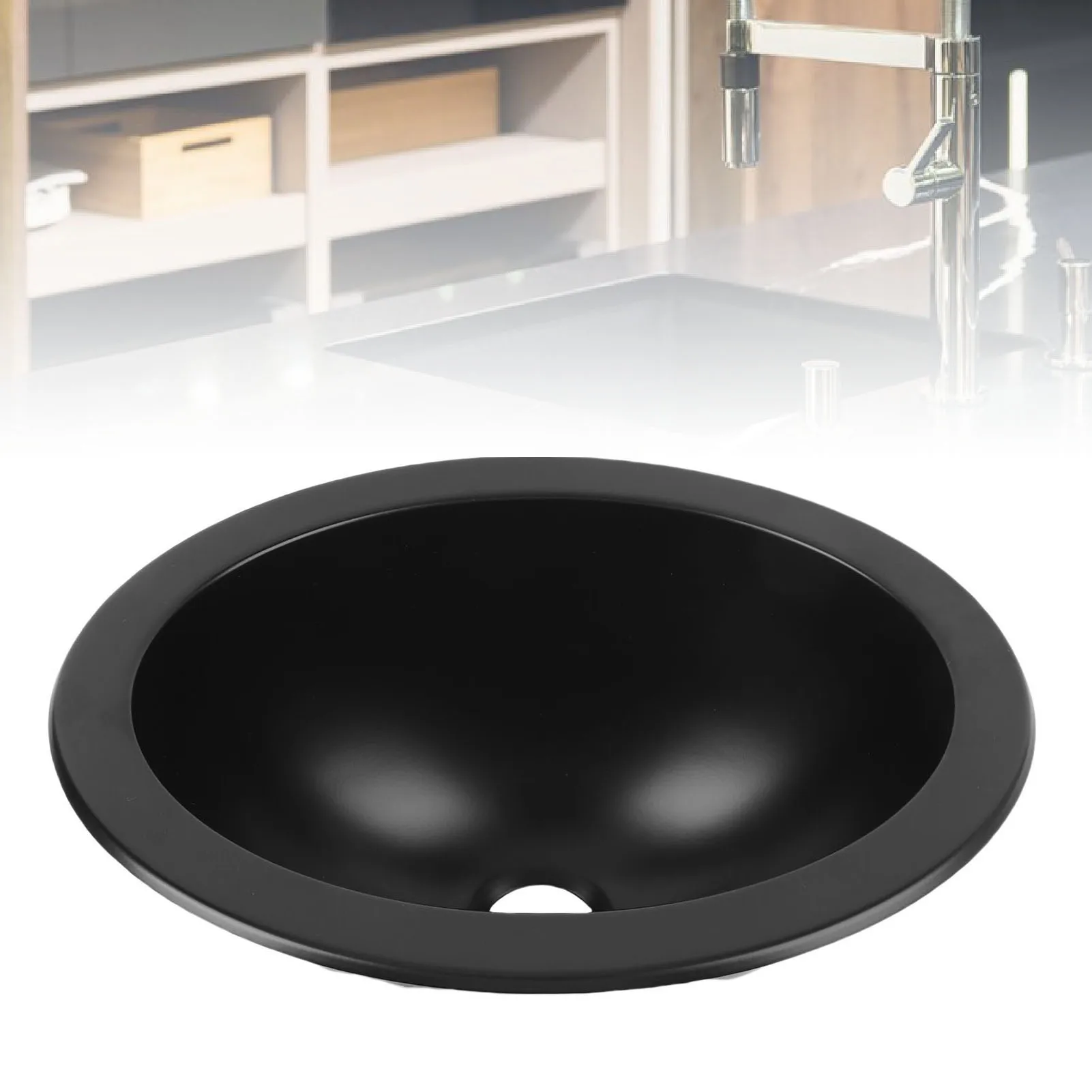 

Круглая раковина для автофургона 11,4 х 8,7 х 4,7 дюйма из нержавеющей стали 304, 1,6 дюйма, экономия места на выходе для дома на колесах, лодки, яхты, ванной комнаты, кухни