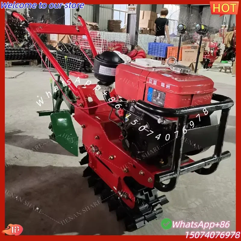 2026 Weeding Trenching Machine Agriculture Mini Plough Tiller Cultivator Machine Agricultural Machinery Equipment