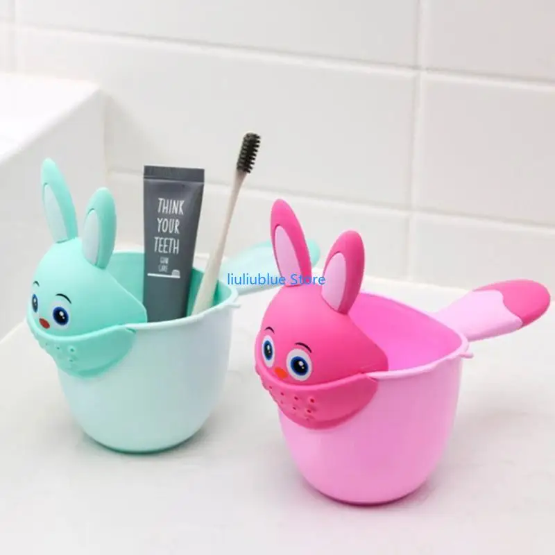 شامبو شطف شلال حمام الطفل، كوب شطف لطيف على شكل رسوم متحركة لغسيل الحمام من أجل Hea 62CF