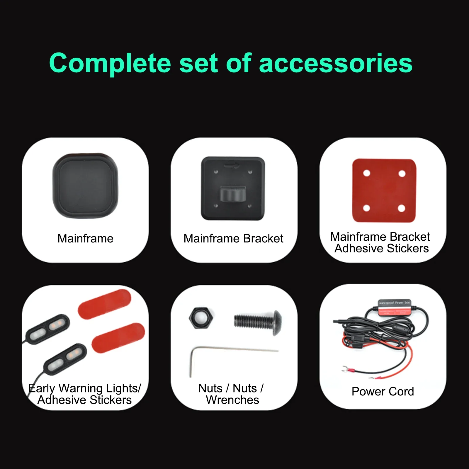 Motorcycle Blind Spot Radar Detection System 30m Range IP67 Waterproof Millimeter Wave Sensor Lane Change Assist System For Moto