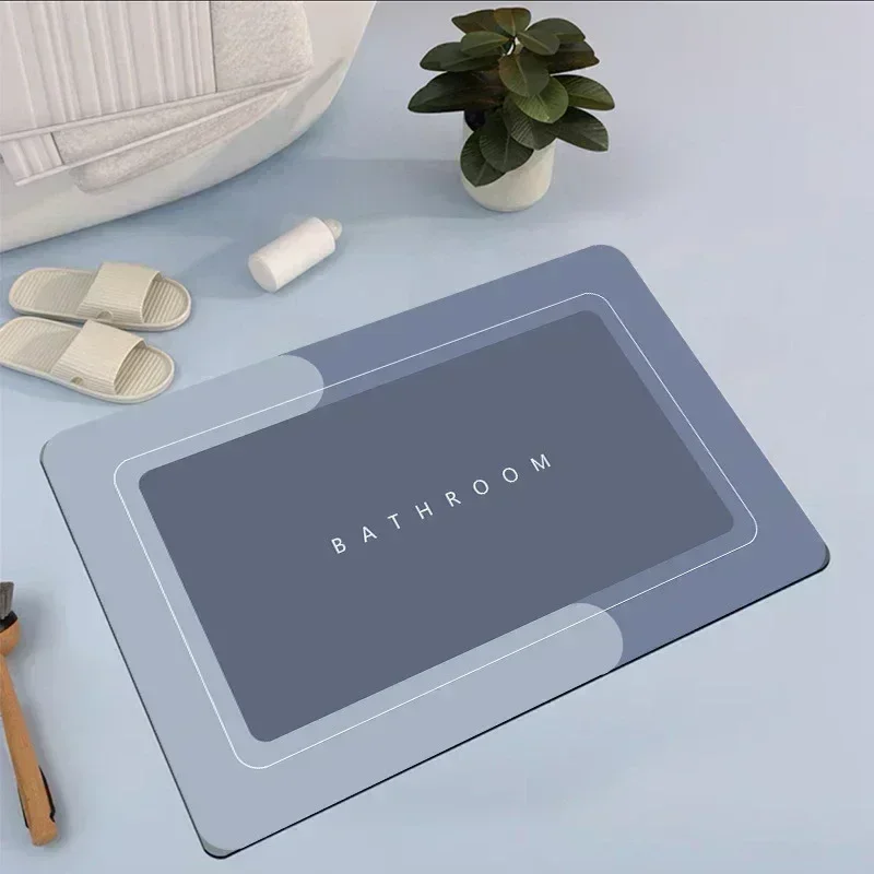 Vikama super absorvente antiderrapante tapete de banheiro banheira tapete lavanderia cozinha decoração para casa