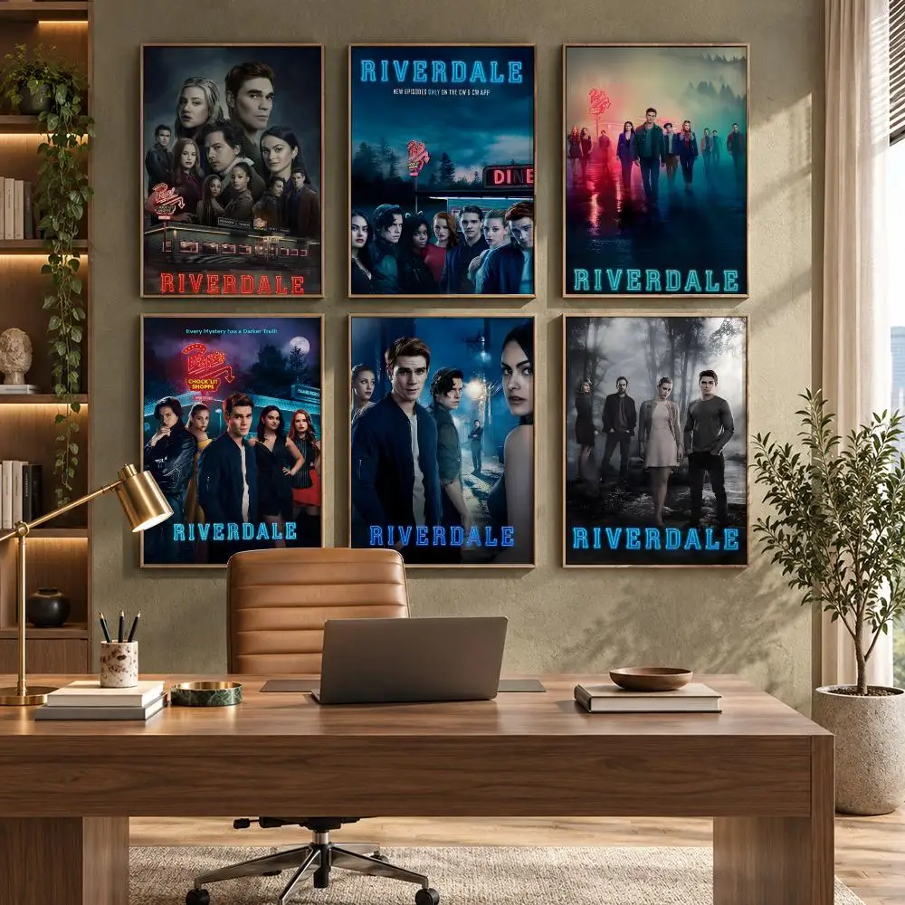 American TV Show R-Riverdale Poster High-Quality Waterproof Wall Decal for Study, Living Room & Garage, Great Gift for Fans