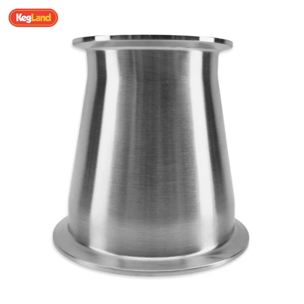 KegLand Stainless Steel Concentric Reducer 3 Inch To 4 Inch TC Adaptor （Height 110mm) Craft Brewing