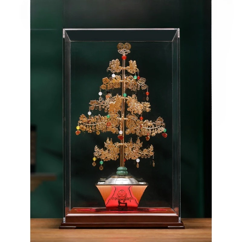 Brass Life Fortune Tree Ornament Home Office
