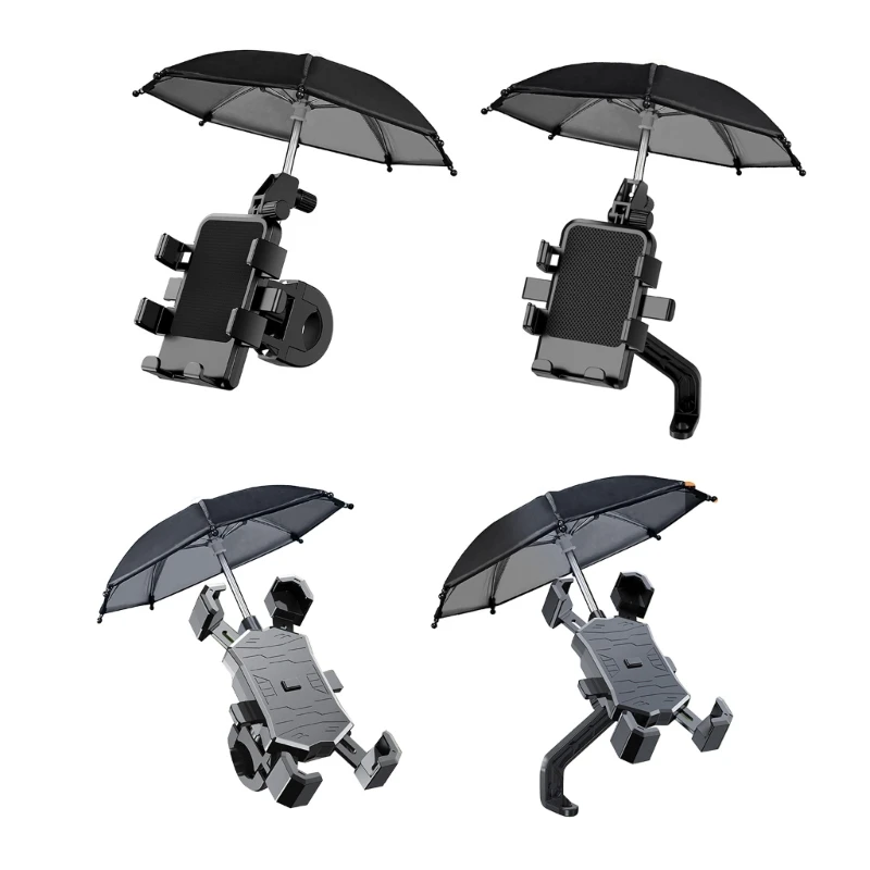 Universal Motorcycles Umbrella Waterproof Phone Navigation Bracket Cycling Stand