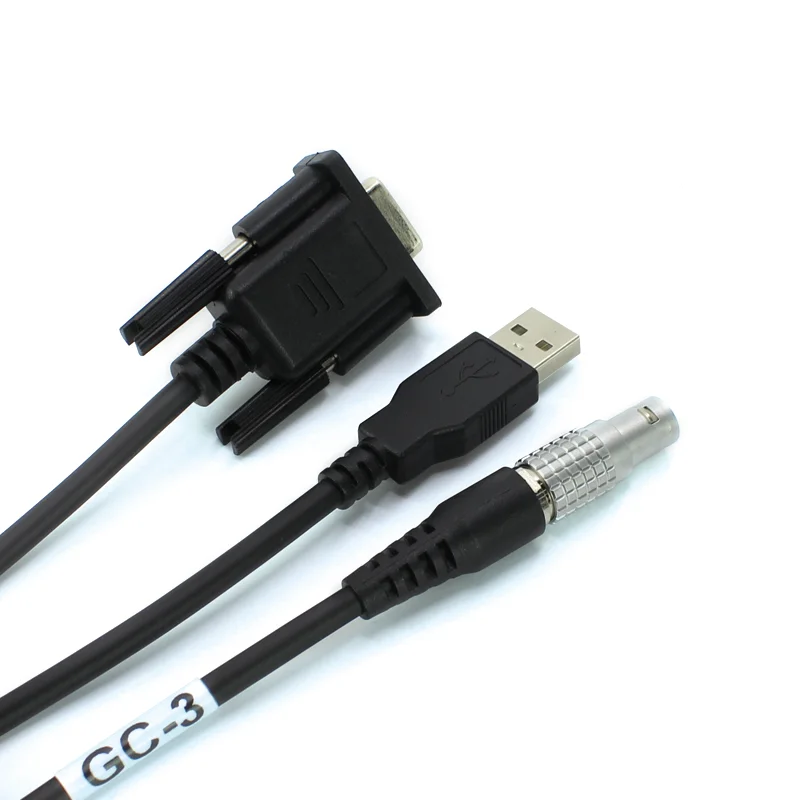 PC GC-3 용 Hi-Target gps용 케이블, 1B 8 핀-DB9/F 및 USB/M,Hi-Target GPS 데이터 케이블