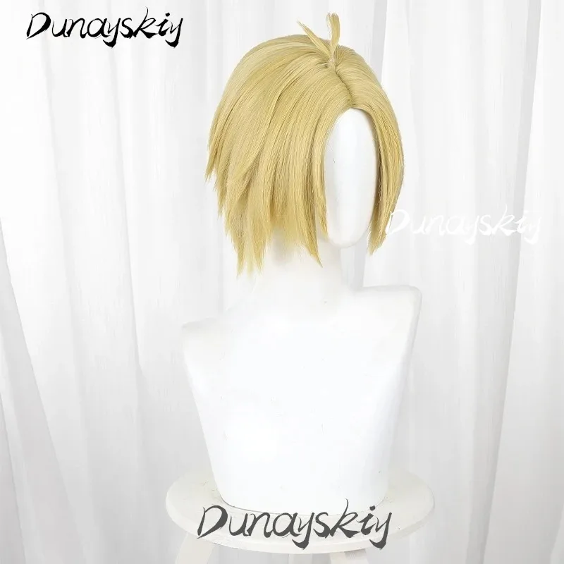 Sakamoto Days Asakura Shin Costume Set Wig Short Yellow Blonde Hair Anime Manga Cosplay Event Roleplay Costumized Outfit for Men